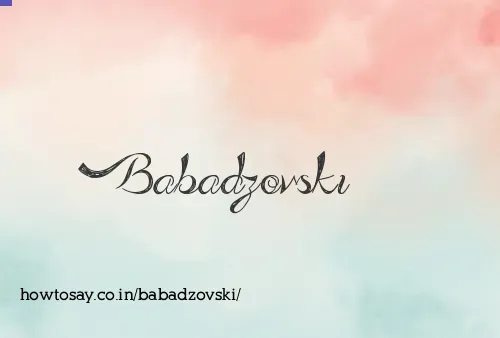 Babadzovski