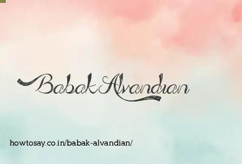 Babak Alvandian