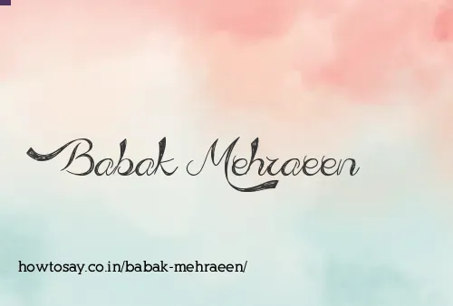 Babak Mehraeen