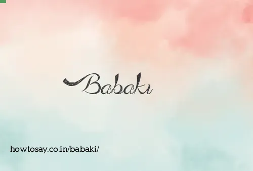 Babaki