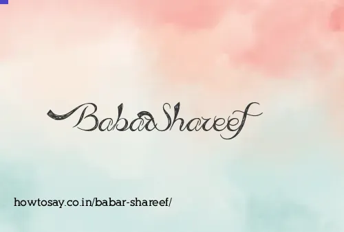 Babar Shareef