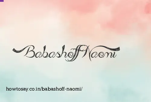 Babashoff Naomi