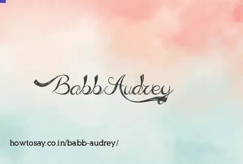Babb Audrey