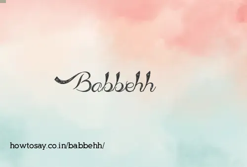 Babbehh
