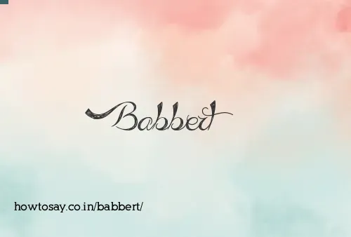 Babbert
