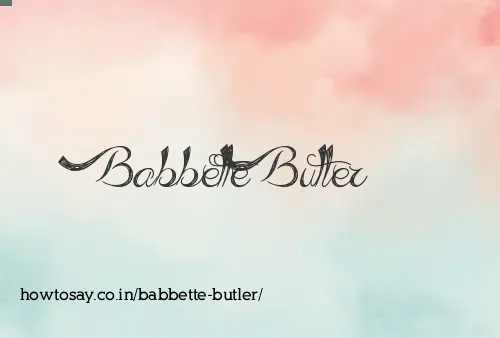 Babbette Butler