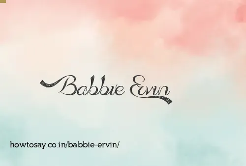 Babbie Ervin