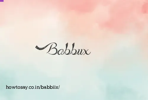 Babbiix