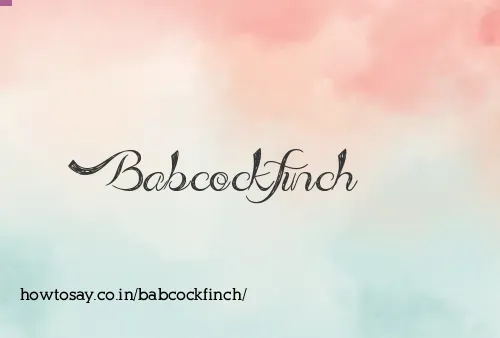 Babcockfinch