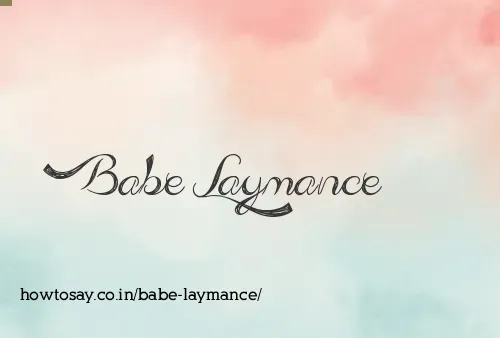 Babe Laymance