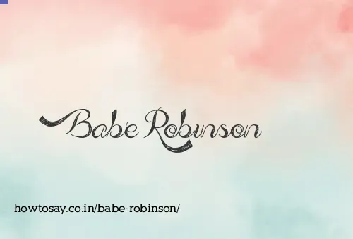 Babe Robinson