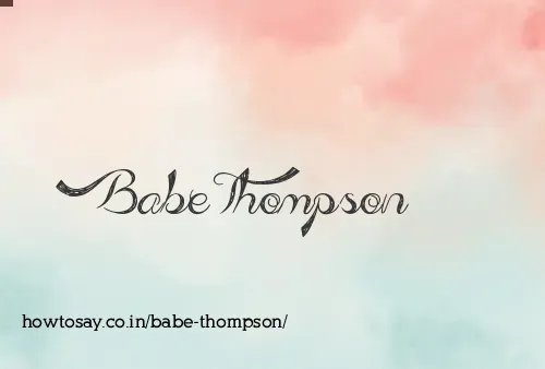 Babe Thompson