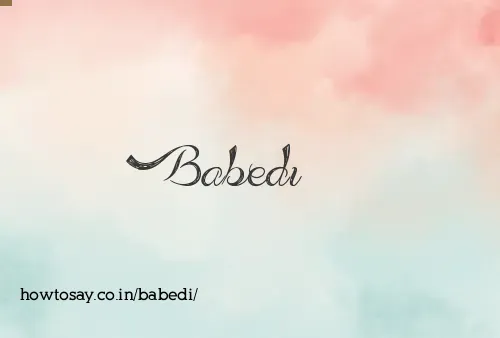 Babedi