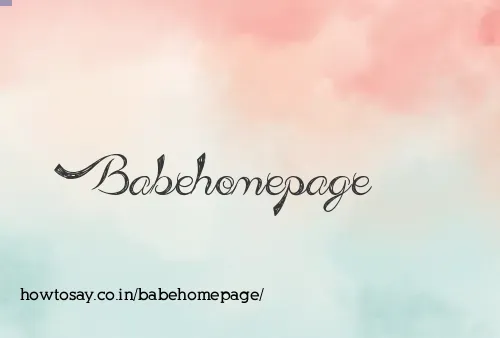 Babehomepage