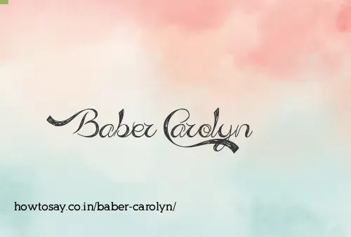 Baber Carolyn