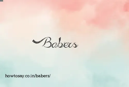 Babers