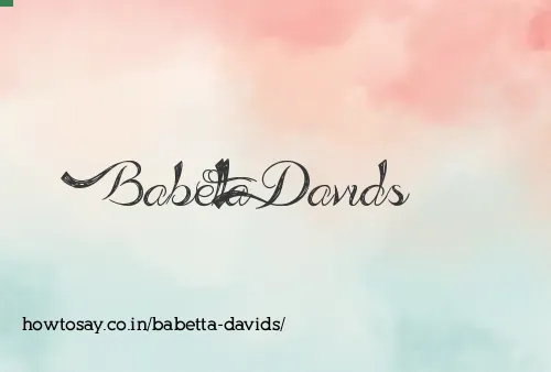 Babetta Davids
