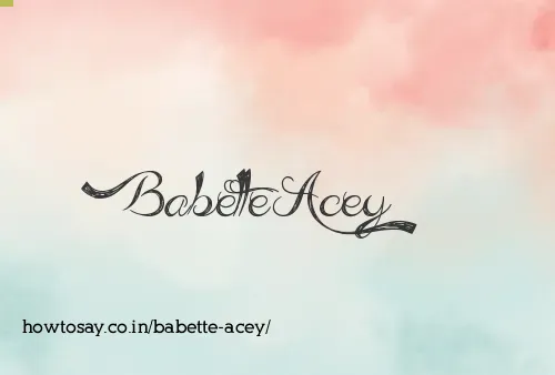 Babette Acey