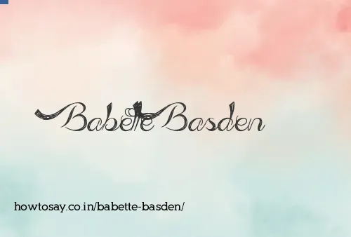 Babette Basden