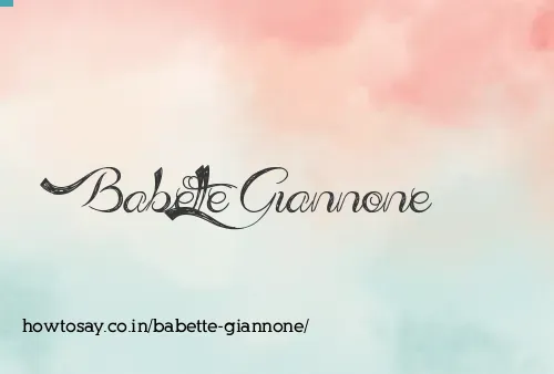 Babette Giannone