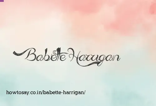 Babette Harrigan