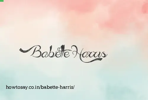 Babette Harris