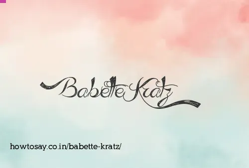 Babette Kratz