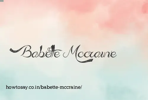 Babette Mccraine