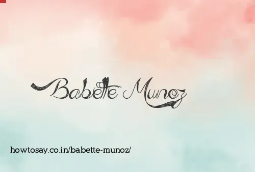 Babette Munoz