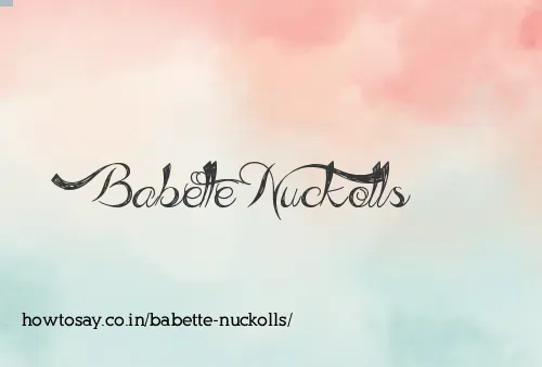 Babette Nuckolls