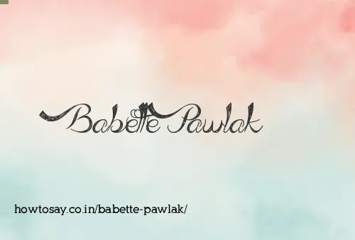 Babette Pawlak