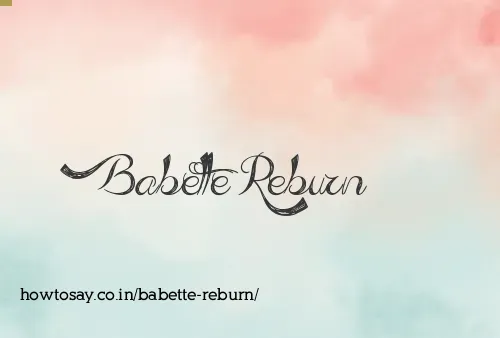 Babette Reburn