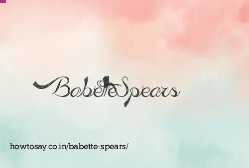Babette Spears