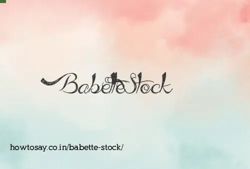 Babette Stock