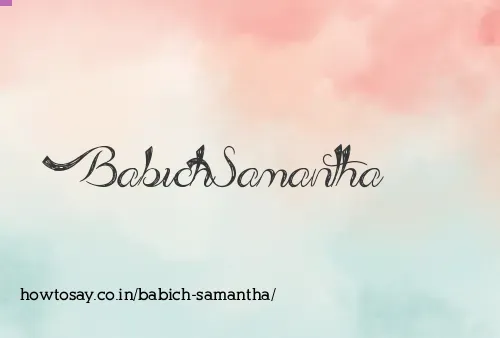 Babich Samantha