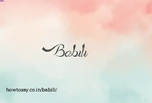 Babili