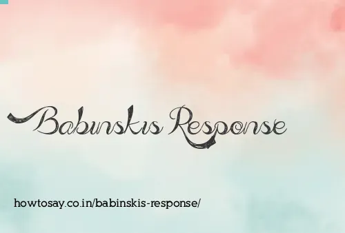 Babinskis Response