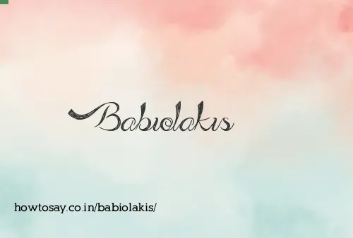 Babiolakis