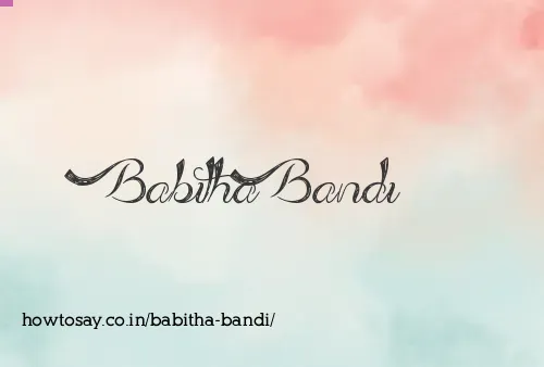 Babitha Bandi