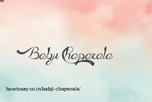 Babji Chaparala
