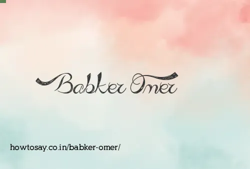 Babker Omer