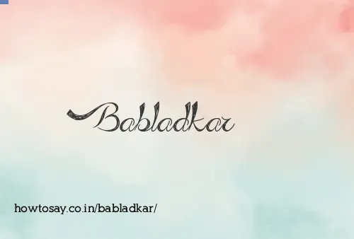Babladkar