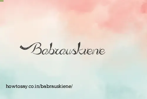 Babrauskiene