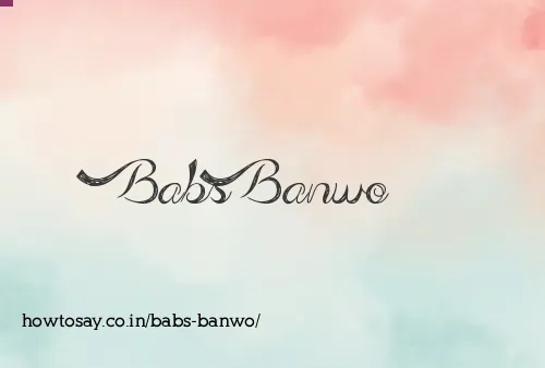 Babs Banwo