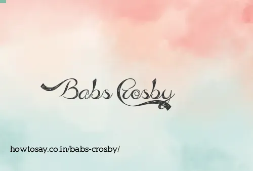 Babs Crosby