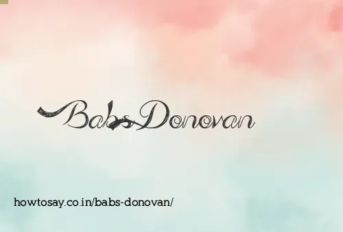 Babs Donovan