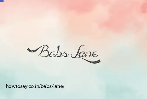 Babs Lane