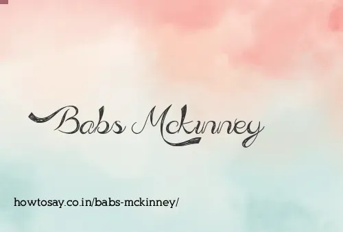 Babs Mckinney