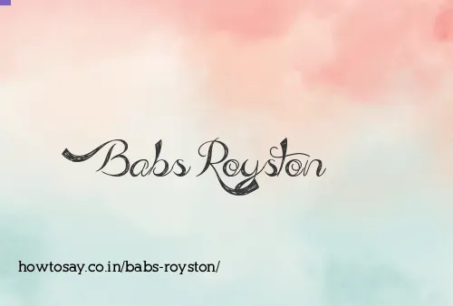 Babs Royston