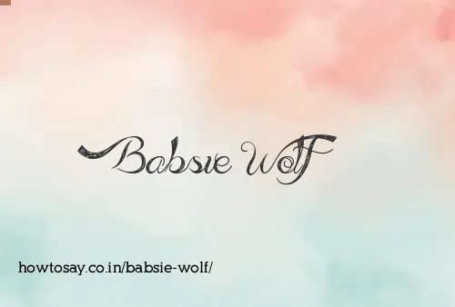 Babsie Wolf